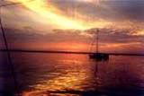 Beautiful sunrise and sunset fishing Baffin Bay